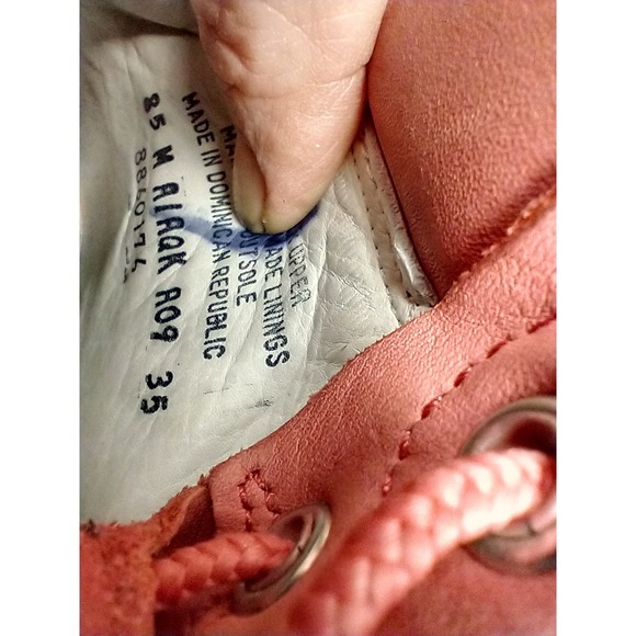 Timberland Pink Leather Women's 8.5 Chukka Work Boots Primaloft Waterproof VGC - Picture 14 of 14